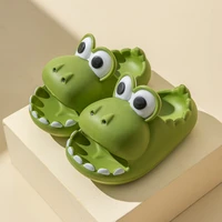 children dinosaur slippers summer baby girl beach shoes boys thick sole non slip indoor shoes parent child sandals kids slippers