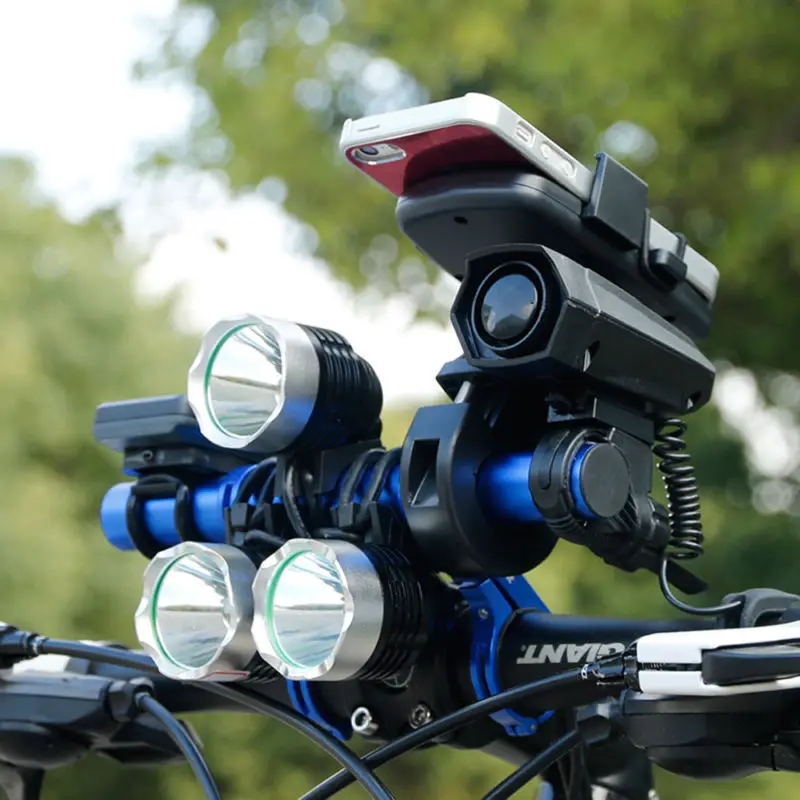 

Bicycle Handlebar Extender Light Phone Bracket 20cm Aluminum Alloy Bike Accessories Non-slip Shockproof Colorful Portable