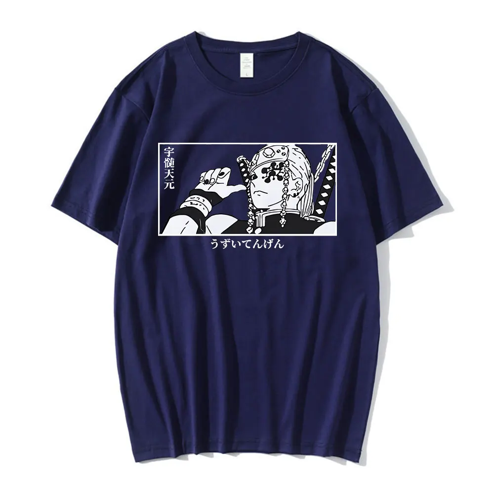 

Japan Anime Demon Slayer KImetsu No Yaiba T-Shirt Tengen Uzui Manga Clothes Tops Tees Male Short Sleeve T-shirts Oversized