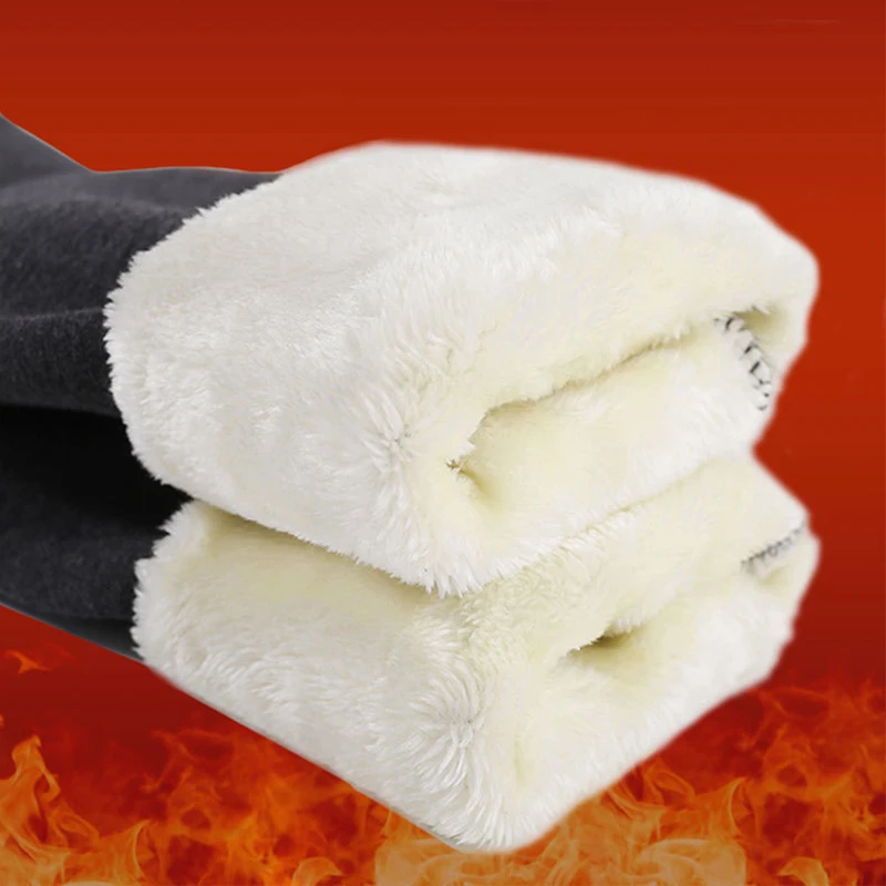 Plus Size Women  Winter Fleece Pantyhose High Waist Leggings Woman Black Slim Pants Velvet Skinny Tights Thermal Thick Leggings