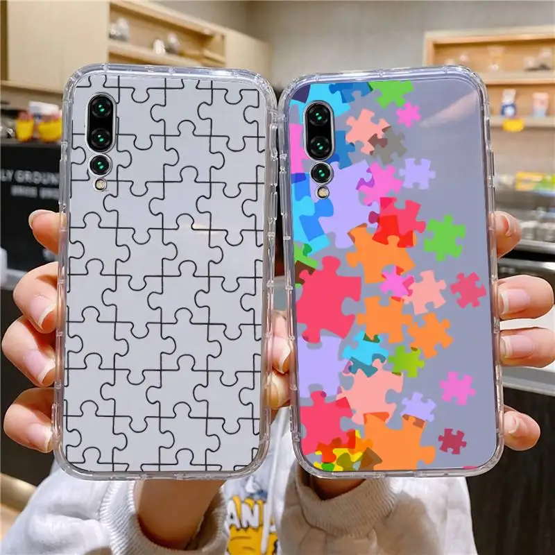 

Puzzle Phone Case For Xiaomi 11 Redmi Note 11pro5G 8T 9A 9S 12S K30 10T Pro Ultra K40pro Transparent Case
