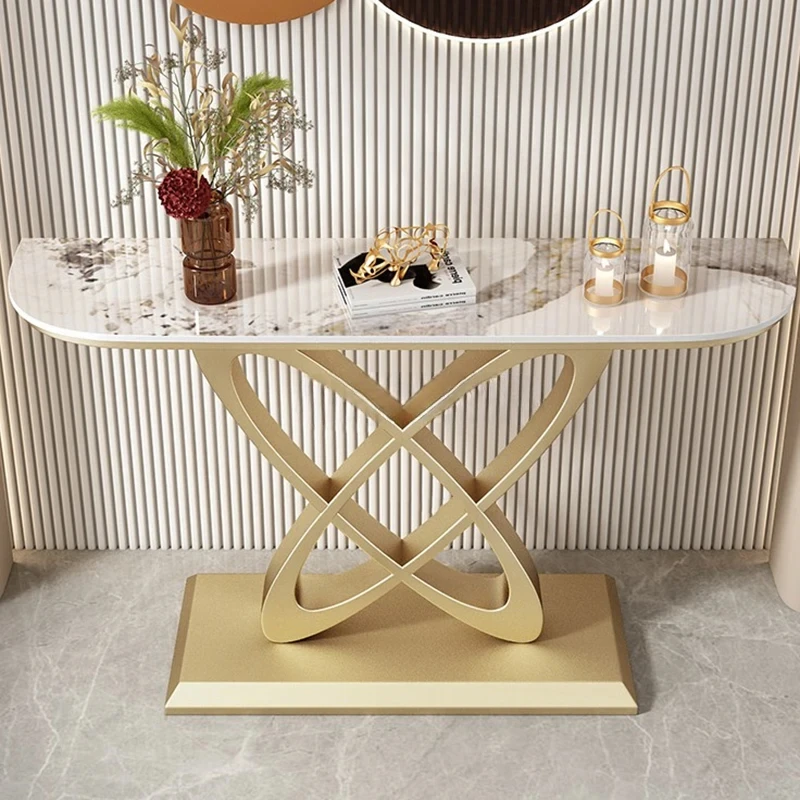 Nordische Marmor Konsolen tische für Wohn незаконbel Flur tisch gehobene kreative Licht Luxus Eisen Kunst Wohnzimmer privangs