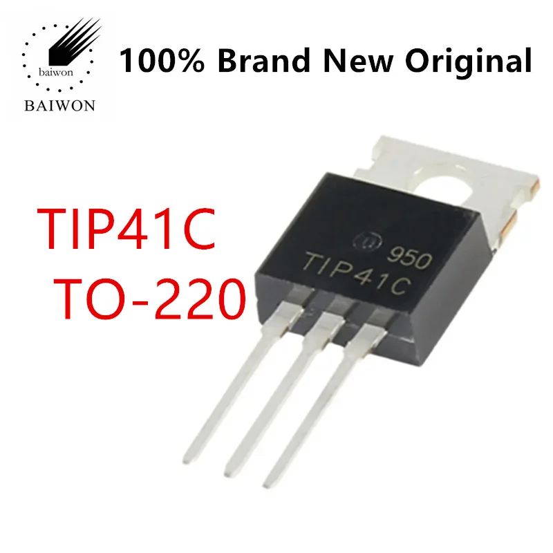 

100% Original IC Chips TIP41C TIP41C TO-220 NPN Transistor Inline Transistor