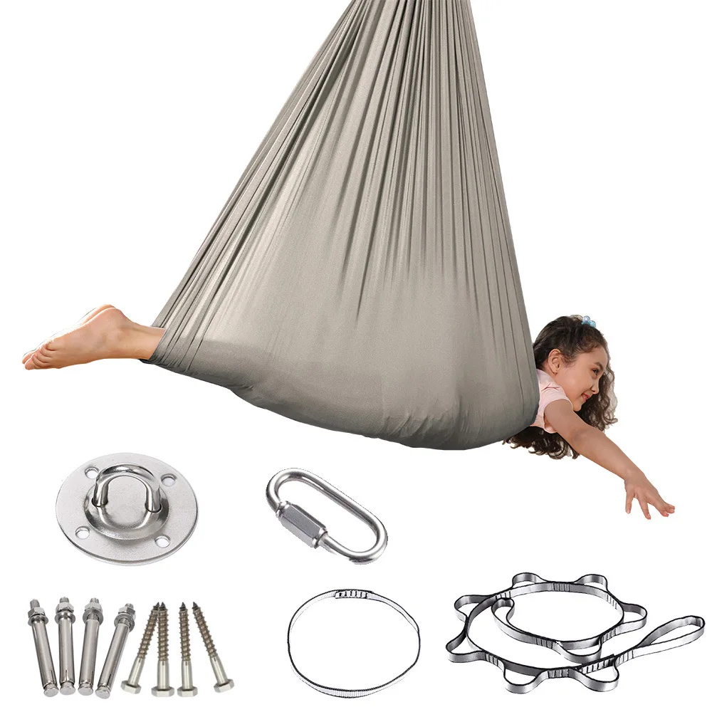 

Elastic Hammock for Children Indoor and Outdoor Elastic Sensory Swing Hammock