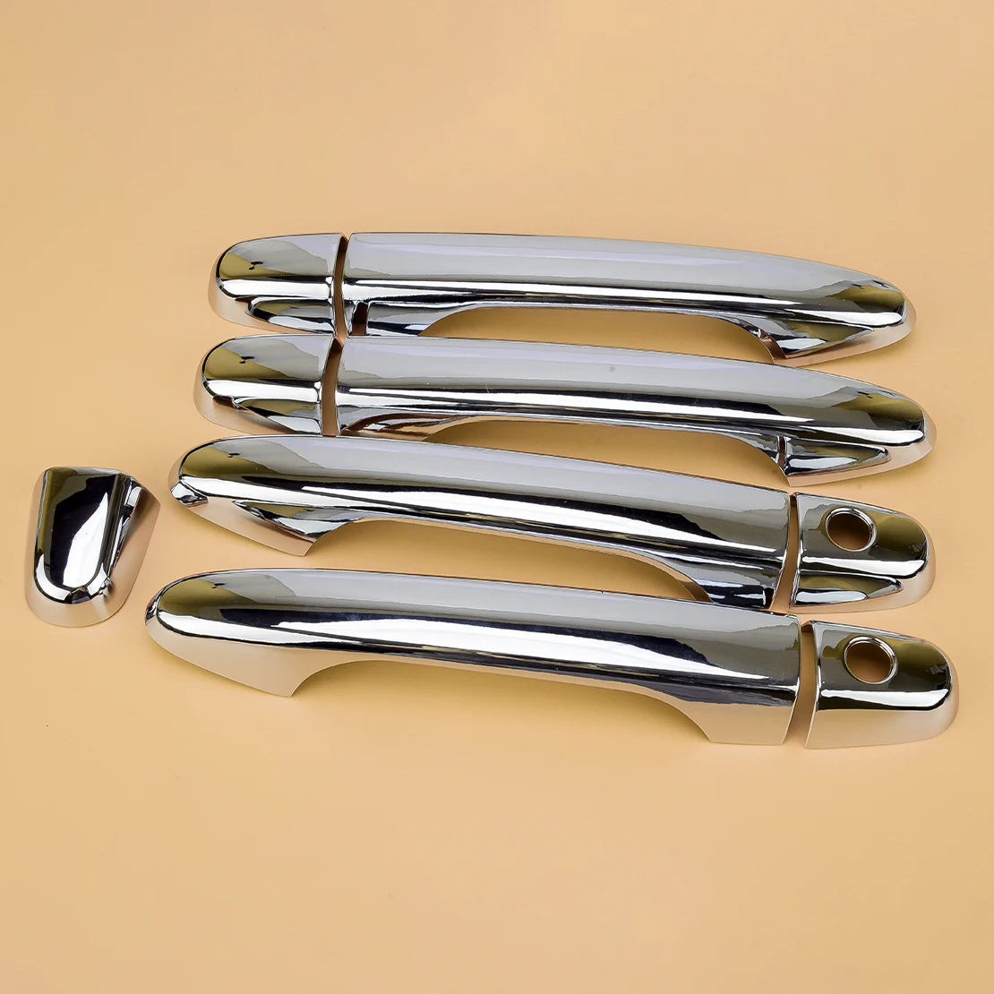 Хромированная Серебристая накладка на наружную дверную ручку пластиковая