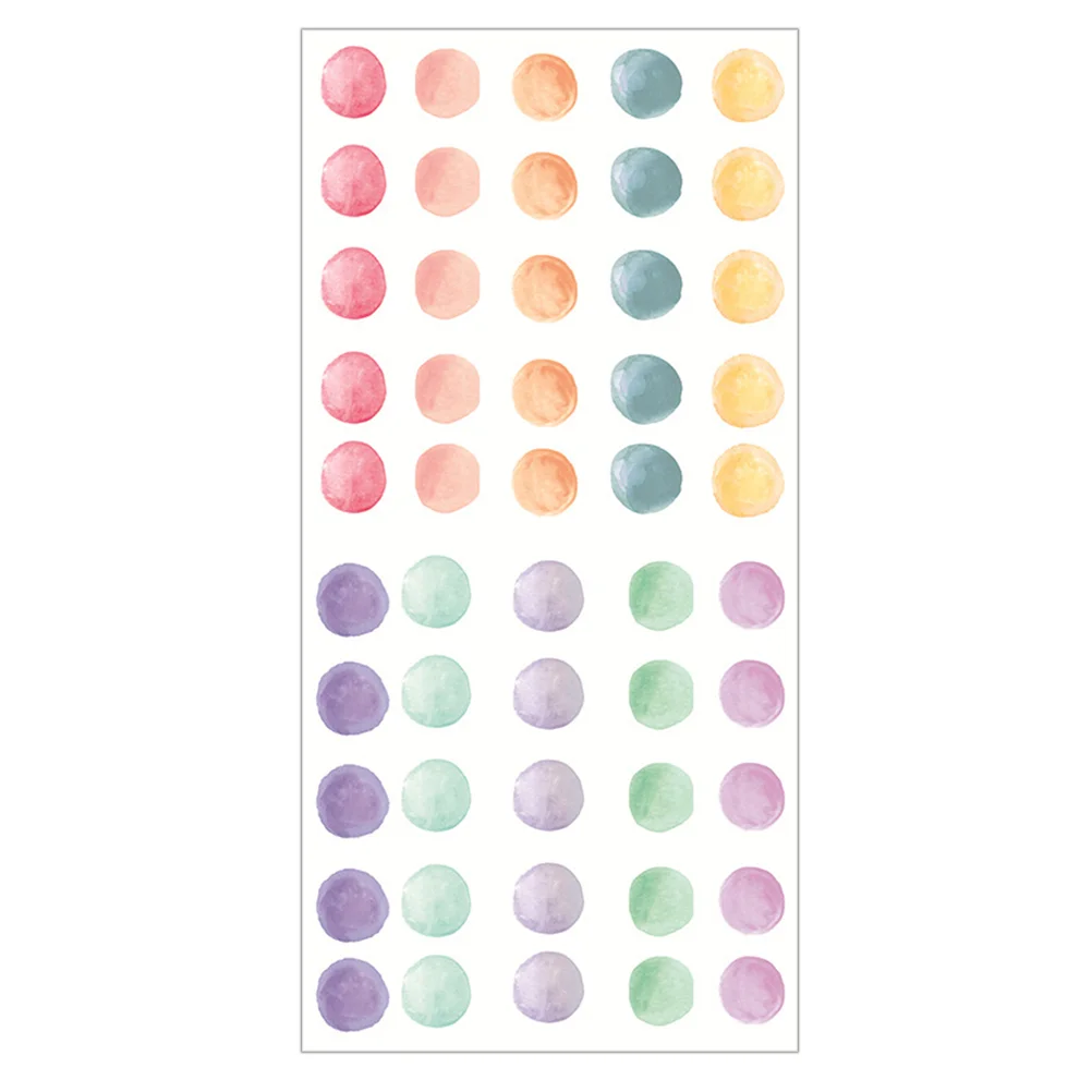 

Wall Dot Decals Polka Sticker Stickers Watercolor Decor Kids Decal Stick Peel Round Wallpaper Circle Rainbow Nursery Vinyl Room