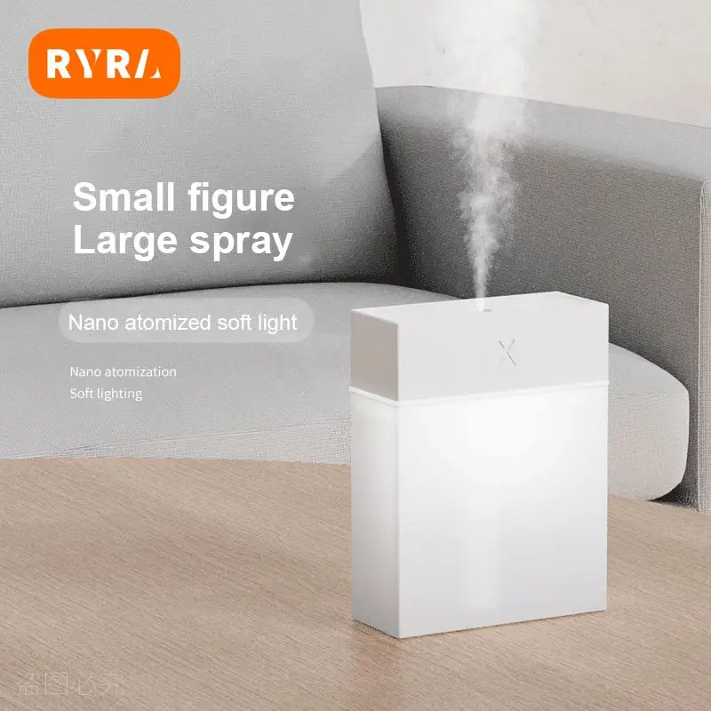 

Air Diffuser Large Usb Mute Household Portable Humidifier Sprayer 280ml Night Light Design Small Home Appliances Mini