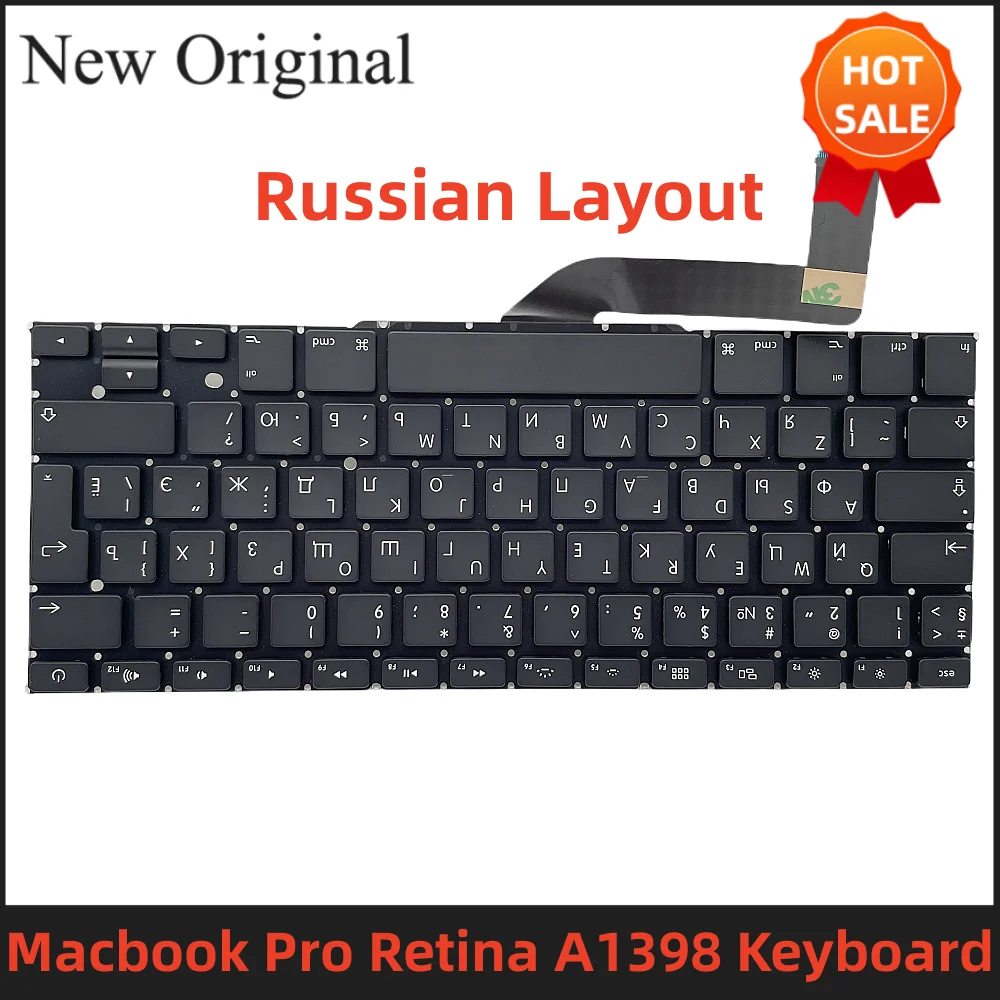 Клавиатура A1398 Русская раскладка RU для Macbook Pro Retina 15 дюймов A1398 2012-2015 EMC 2910 2909 2881 2876 2745 2674 клавиатура Клавиатура A1398 Русская раскладка RU для Macbook Pro Retina 15 дюймов A1398 2012-2015 EMC 2910 2909 2881 2876 2745 2674 клавиатура