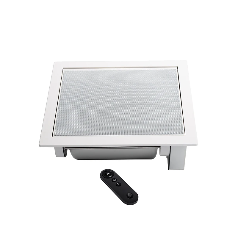 

Multifunctional Electric Speaker Automatically Rotate Pa System Square Ceiling With Remote Control