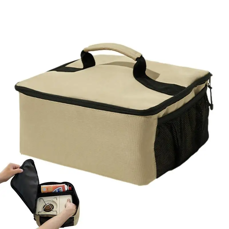 

Portable Cassette Stove Storage Bag Outdoor Camping Hiking Stove Protector Handbag Large Moving Boxes Handbag 26x24x13CM Outdoor