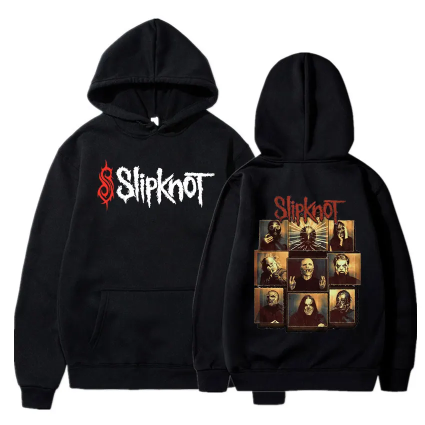 

Prepare for Hell Tour Black Double-sided Print Hoodie Vintage Men Rock Band Hoodies Men Slipknots Clothes Heavy Metal Sweatshirt