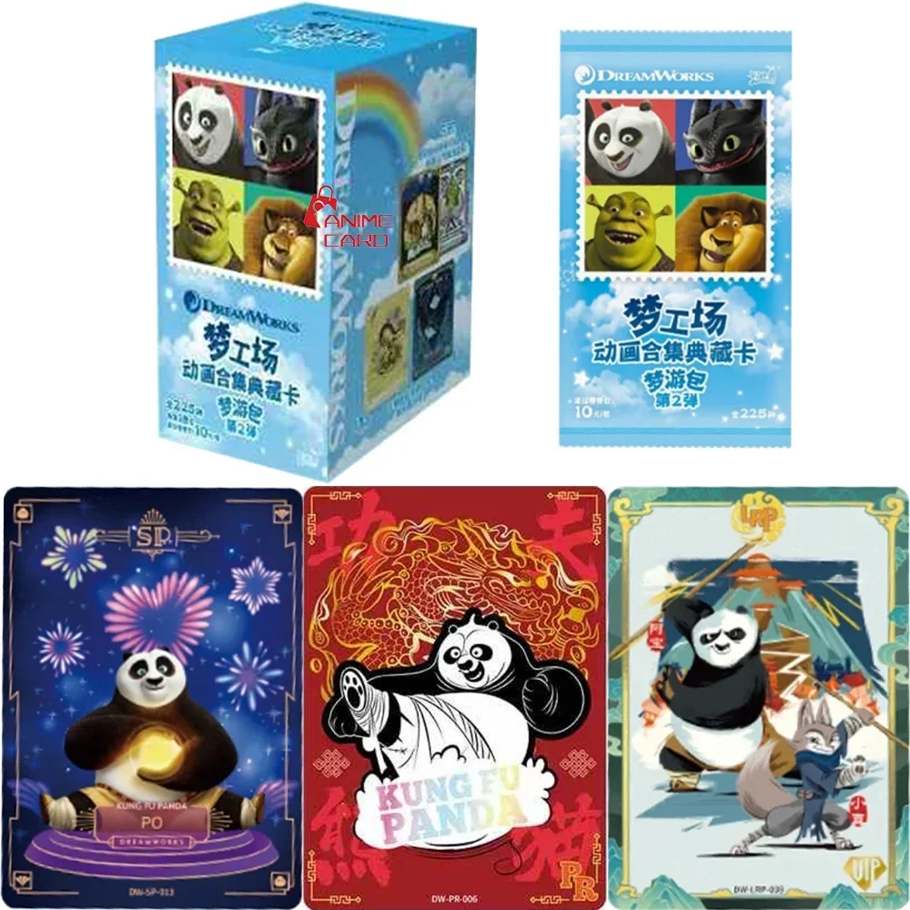 Фото KAYOU натуральная карта DreamWorks, английская карта «Как приручить дракона», золото SE, кунг-фу, панда, коллекция ТВ аниме, карты, игрушки, подарки №1