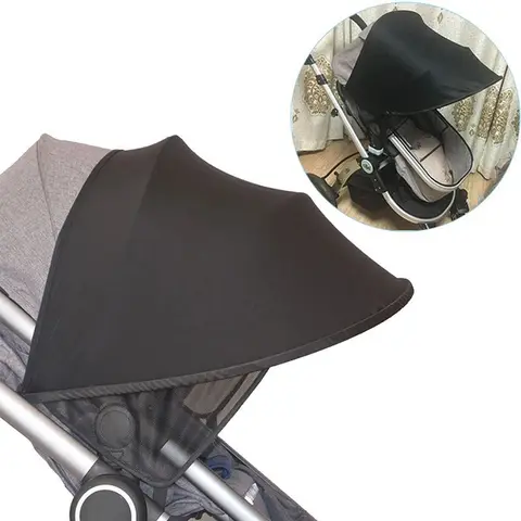 Stroller Sun Canopy Awning Sunshade Cover Pushchair Roof Pushchair Basket Sunshade Cover Baby Buggy Replace Roof Pram Covers