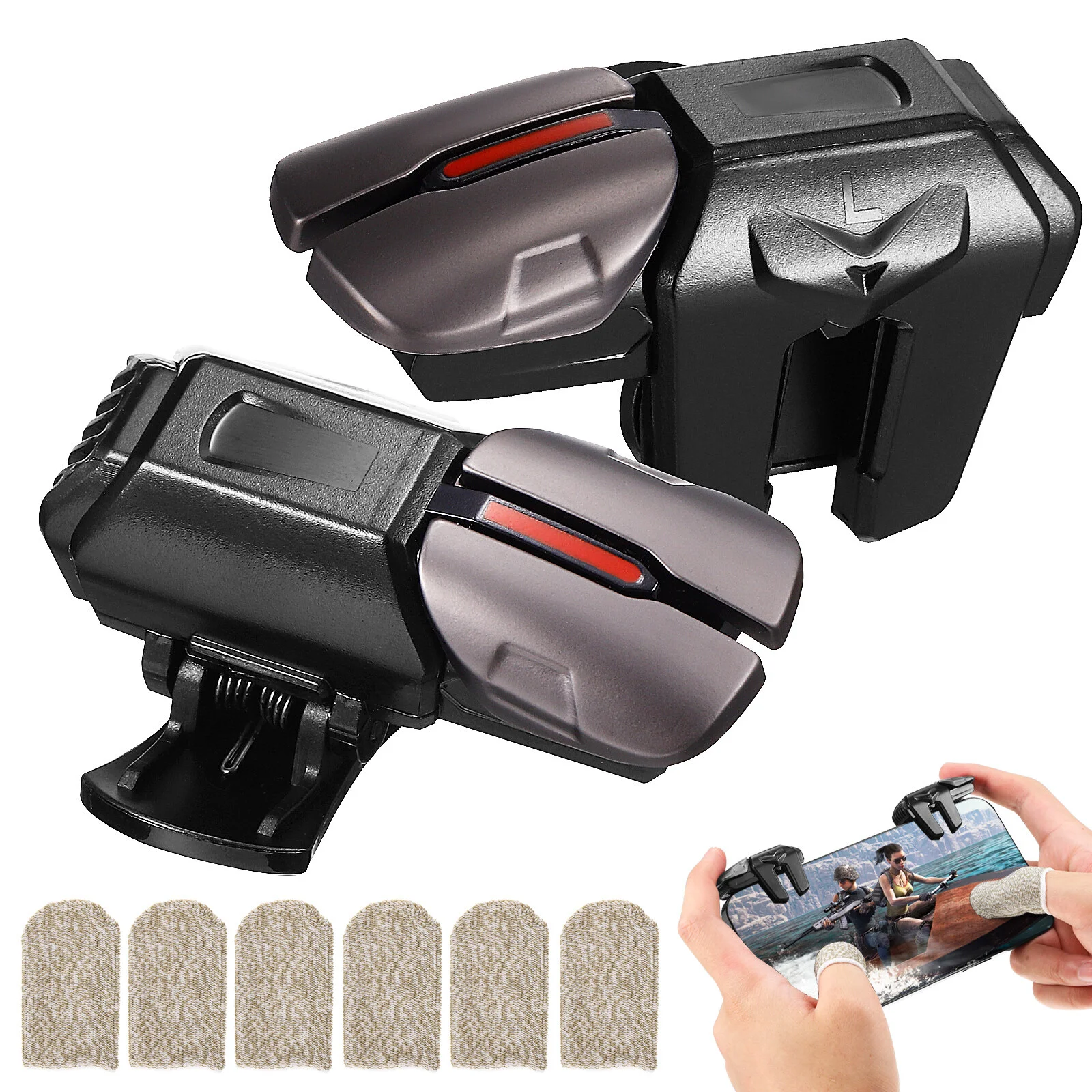 

Auxiliary Button Game Finger Sleeve Mobile Phone Gaming Controllers Ergonomic Accessories Supplies Triggers