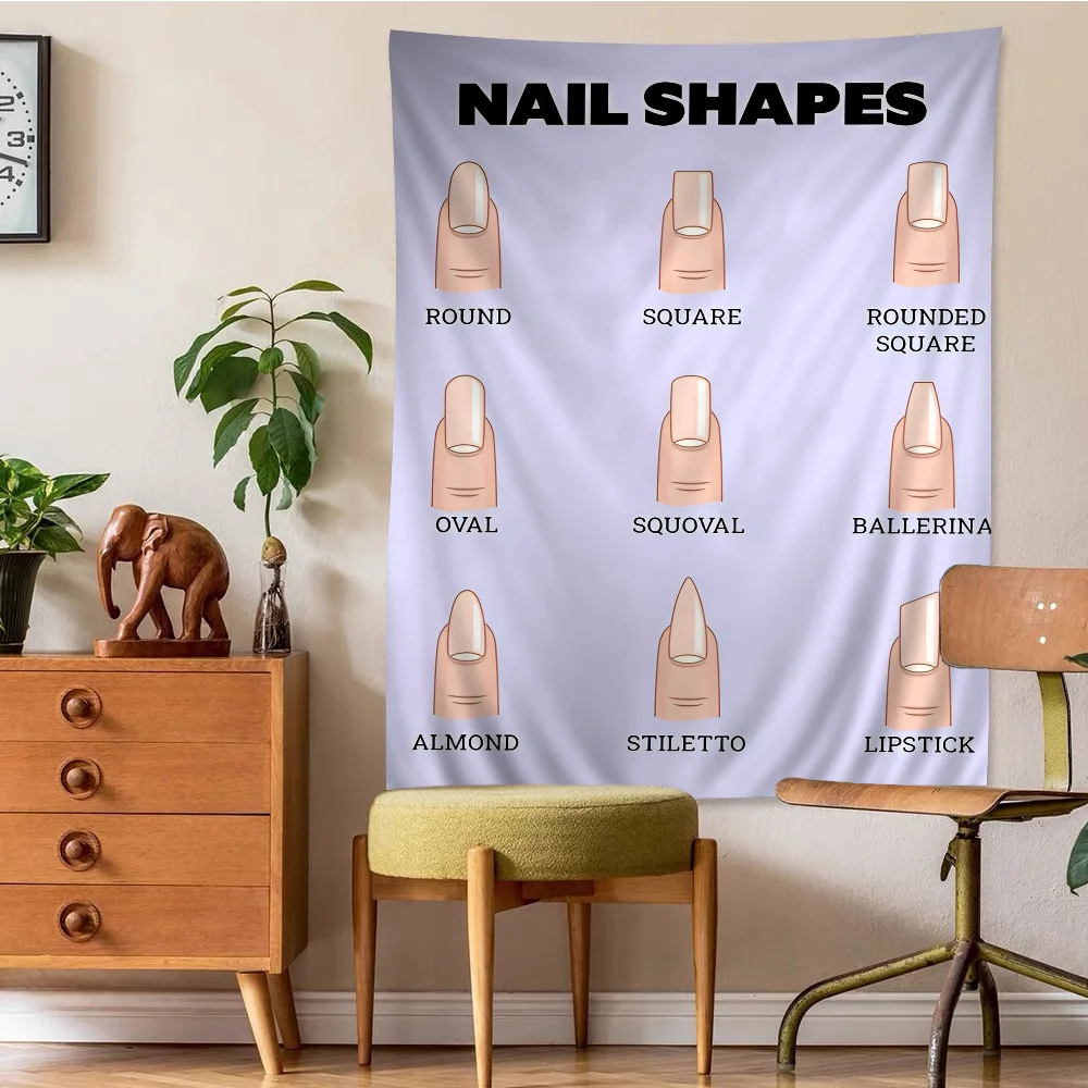 Модные формы ногтей большие настенные гобелены с принтом подвесные коврики Таро