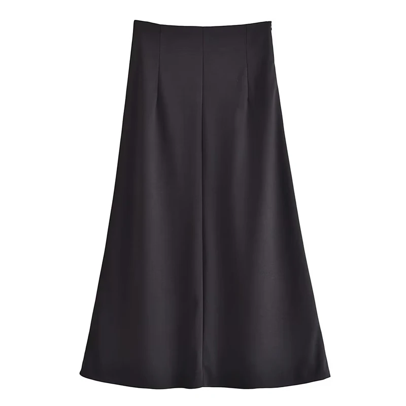 

Модная универсальная летняя новая повседневная черная юбка-трапеция в стиле ретро