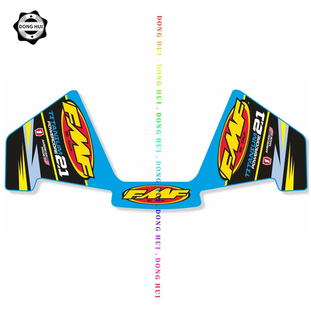 

Наклейки FMF на выхлопную трубу мотоцикла, модифицированные наклейки на выхлопную трубу для езды по бездорожью и горному мотоциклу, водонепроницаемые и устойчивые к царапинам