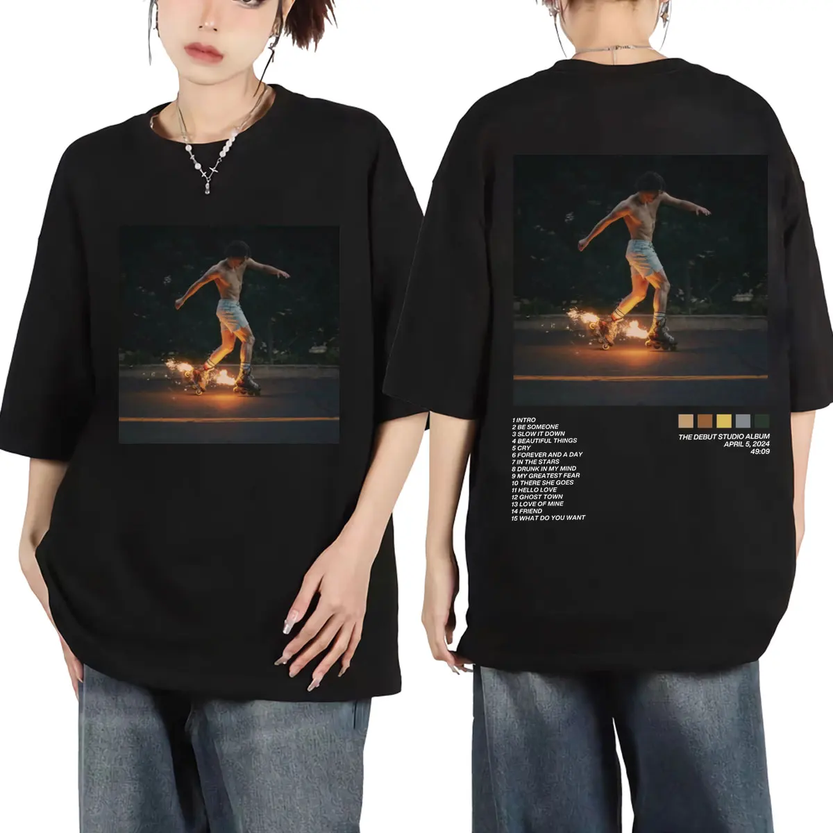 Benson Boone Музыкальный альбом Графические футболки Модные трендовые винтажные с