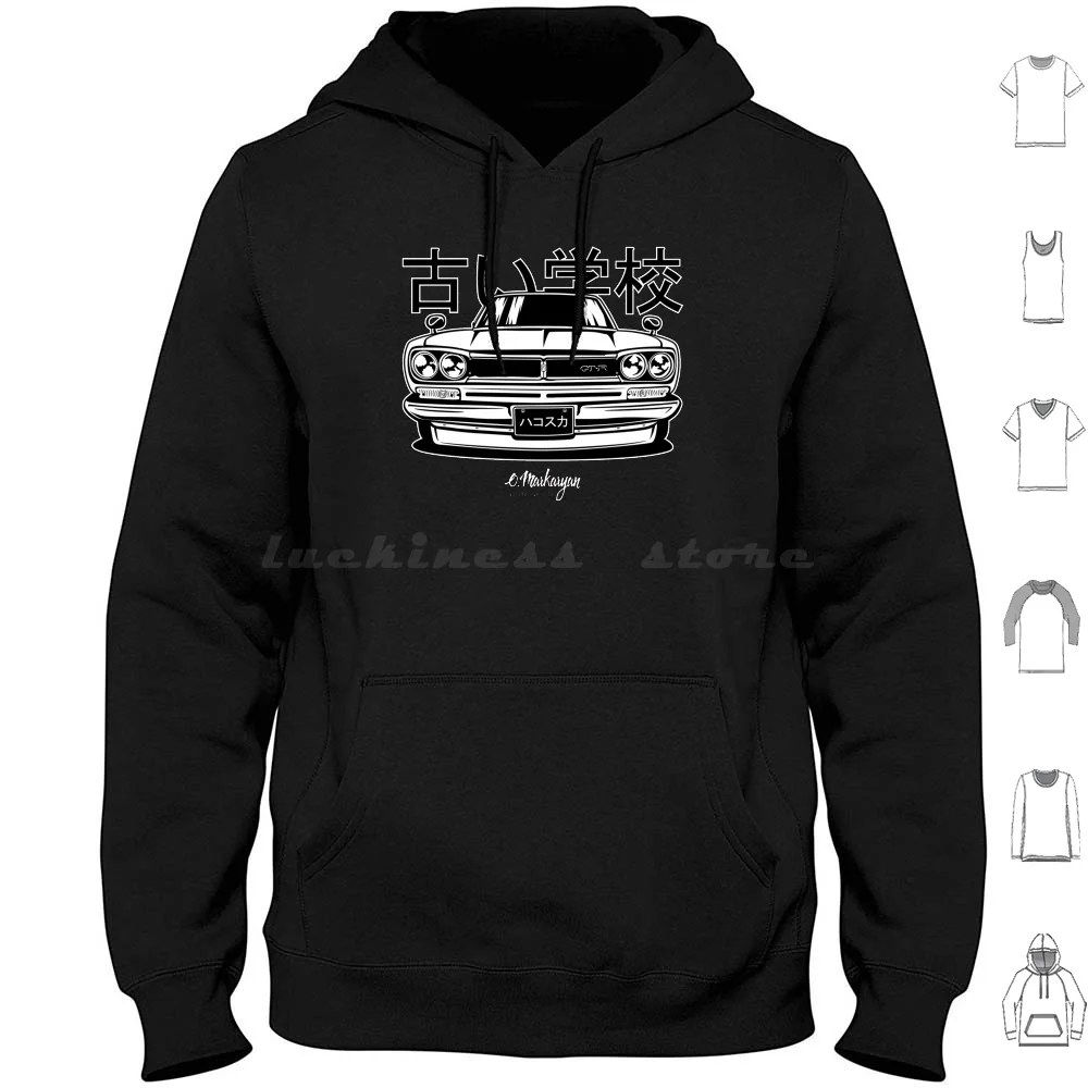 

Hakosuka Kpgc10 Skyline 2000 Gt-R Hoodies Long Sleeve Car Cars Motors Automotive Vehicle Automobile Sportcar Japan Jdm