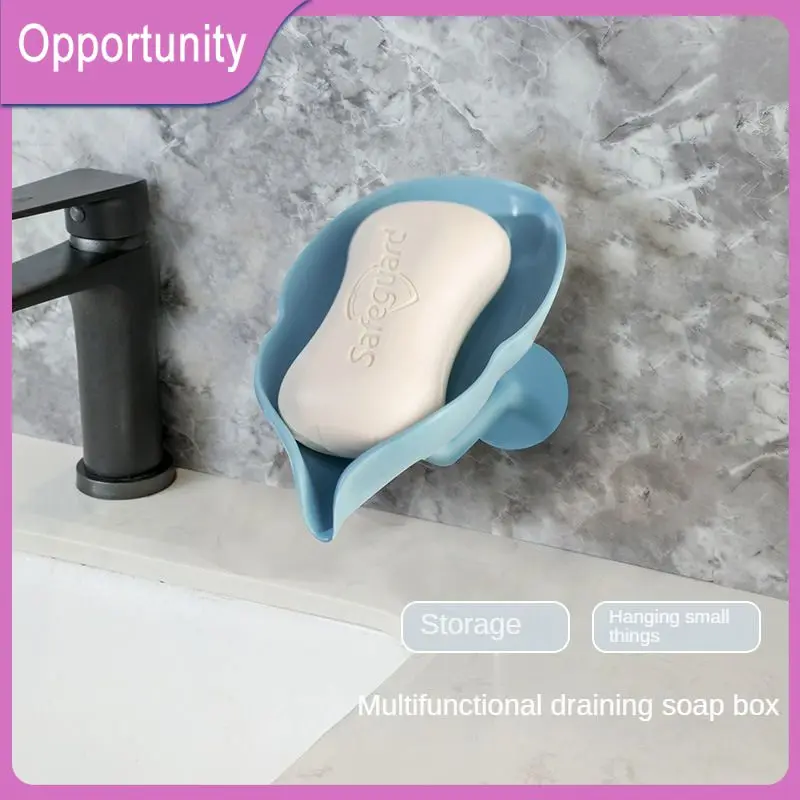 

Does Not Take Up Space On The Countertop Bathroom Crafts Multifunctional Drainage Soap Box Material Pp Soap Storage Rack