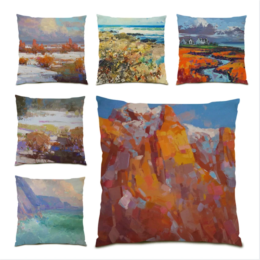 

Pillowcase Polyester Linen Pillow Covers Decorative Cushion Light Luxury Ornamental Pillows for Living Room Decoration Art E0224
