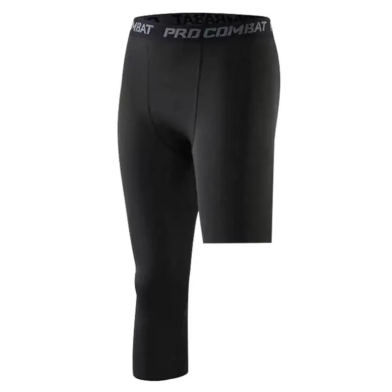 

Basketball Base Layer Pants 3/4 Compression PantsLeg Basketball Tights Sport Running Trousers Athletic Cropped Tights For