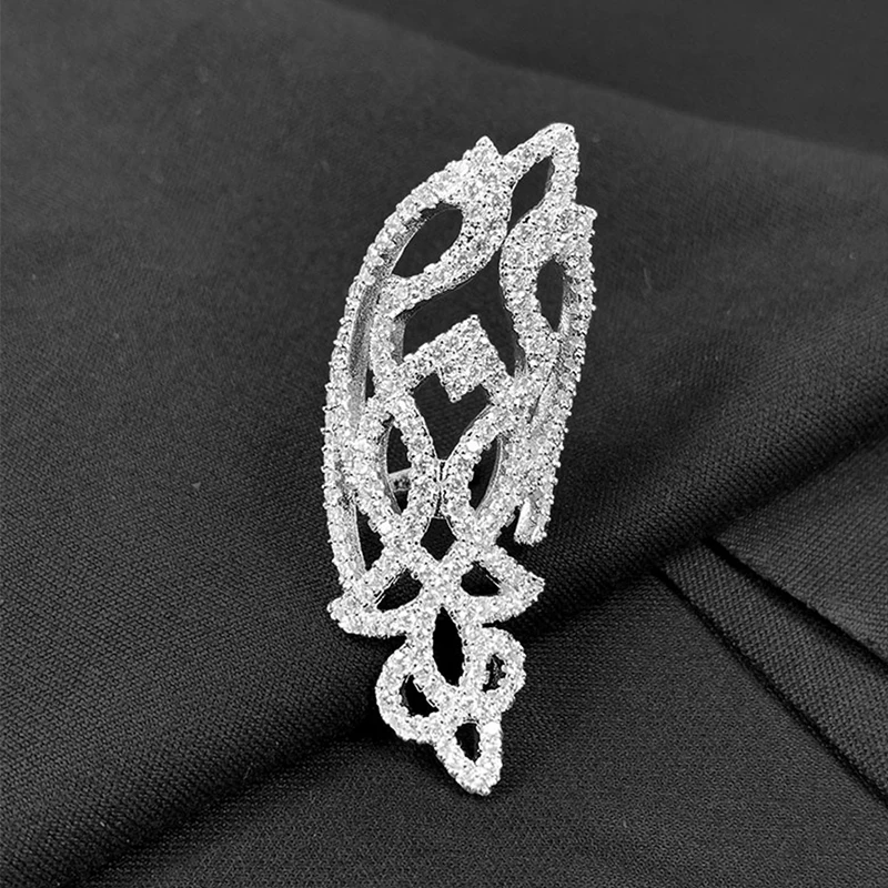 

Amoo Single Vine Pattern Earbone Clip Flower Arabic S925 Sterling Silver Earrings Women Retro Classic Luxury Anniversary Jewelry