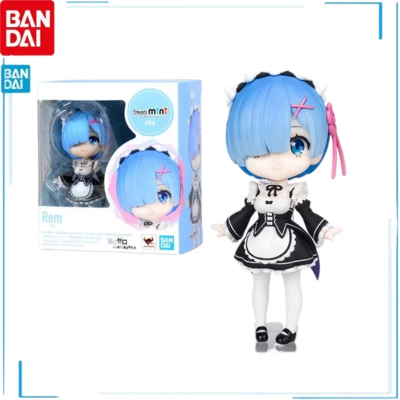 

BANDAI Living In A Different World From Scratch Rem Japanese Anime Active Joint Anime Figures Genuine Kids Brinquedos