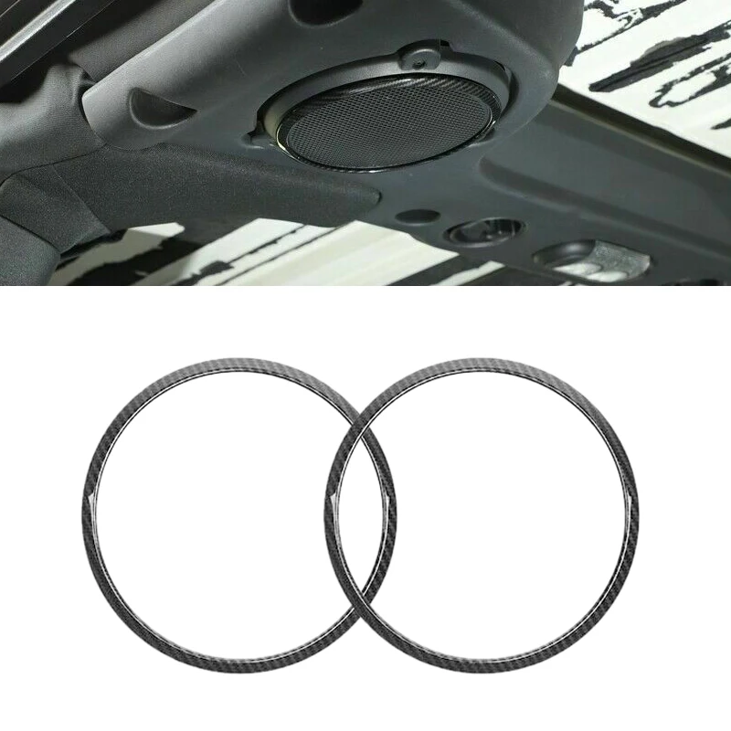

2 шт., автомобильные кольца из углеродного волокна для Jeep Wrangler JK 2007 2008 2009 2010 2011-2014