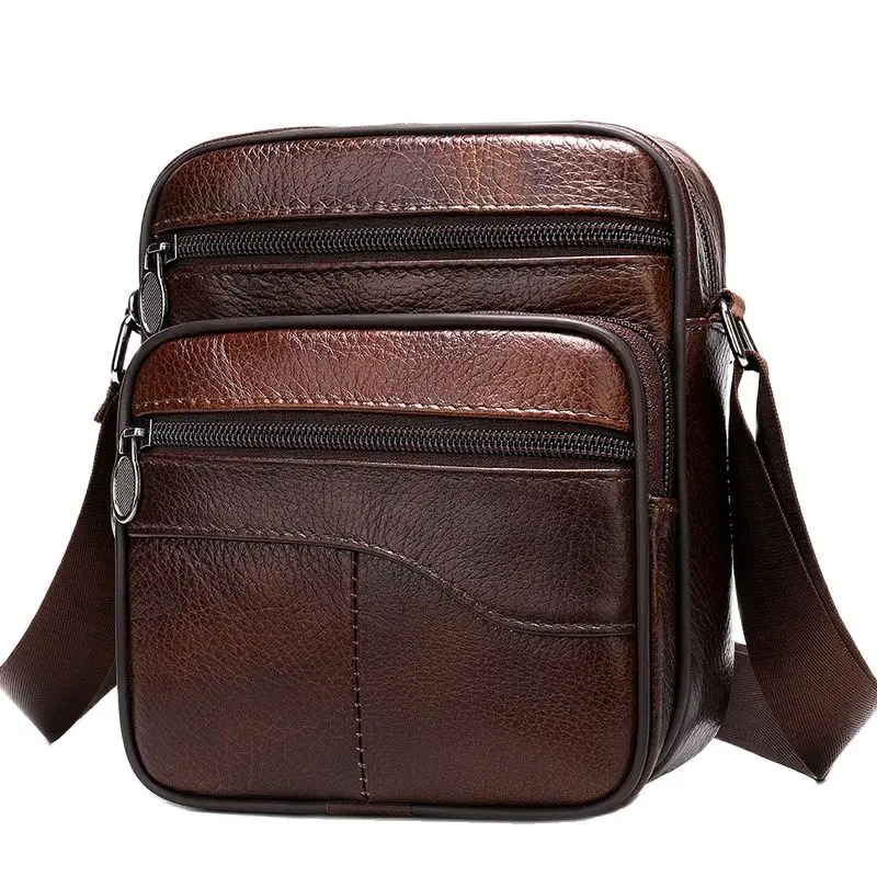 Men's Bag Genuine Leather Handbags Men Leather Shoulder Bags
