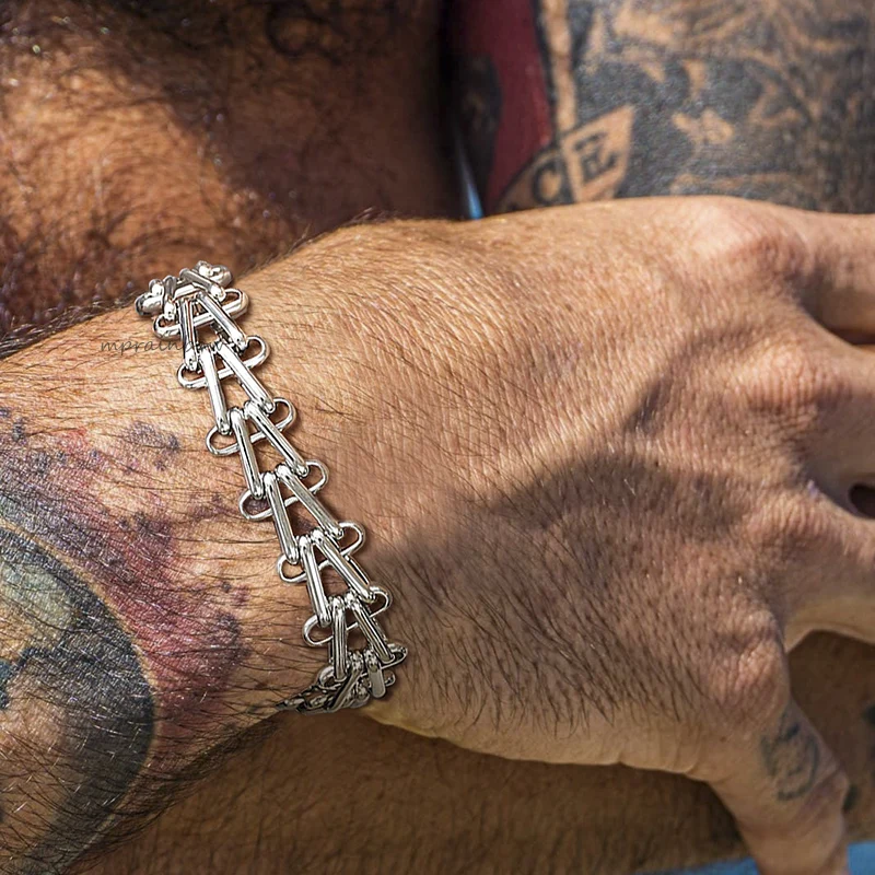 

Men's Bracelet, Hardware Chain Bracelet,Stainless Steel Bracelet,Men's Chain Bracelet, Waterproof Jewelry