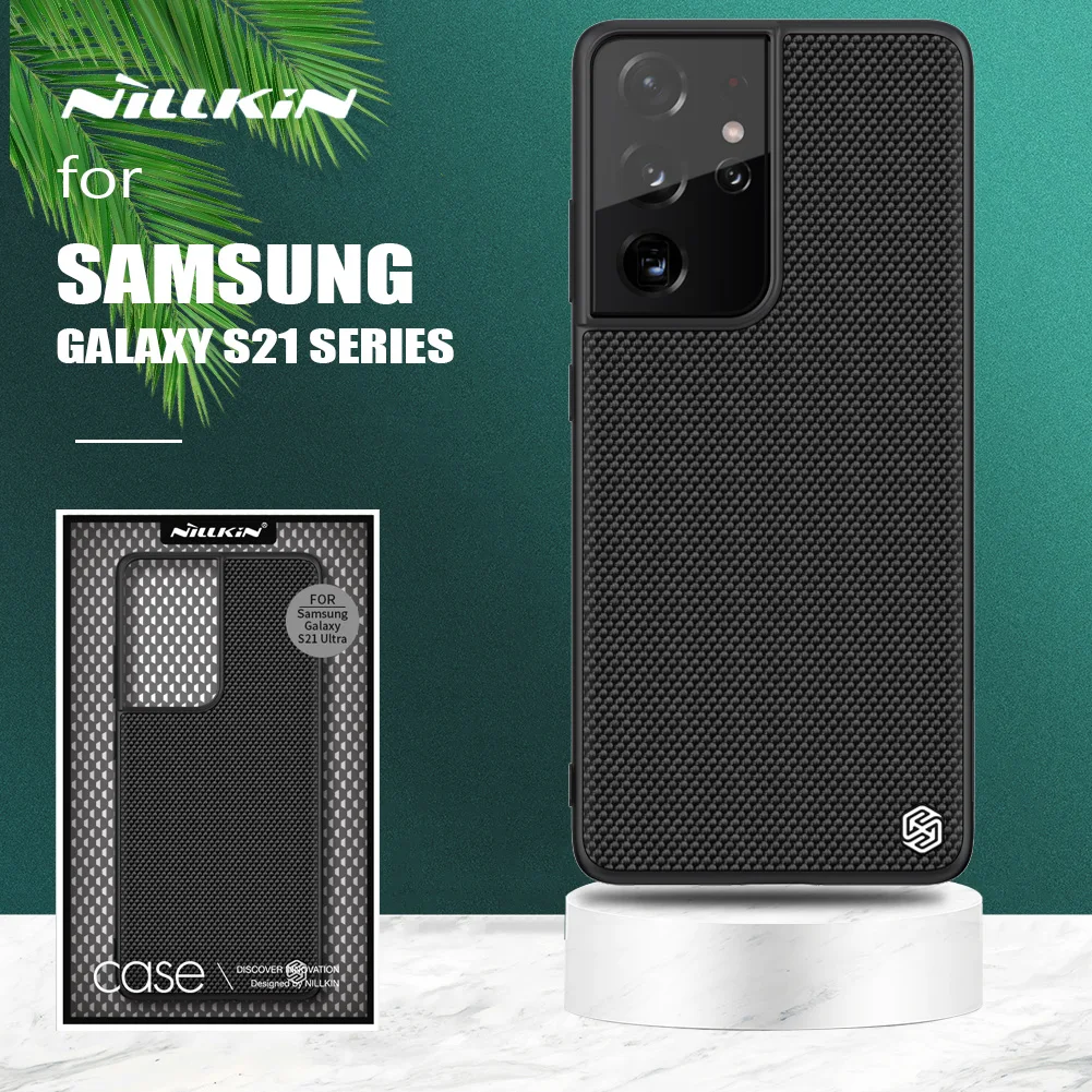 

for Samsung Galaxy S21 Utlra Case Nillkin 3D Textured Nylon Ultra thin Back Cover Phone Case for Samsung Galaxy S21 Plus 5G