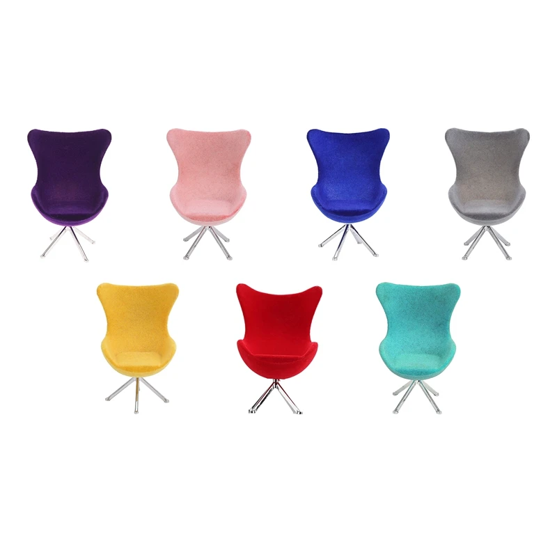 

1:12 Back Flocking Seat Simulation Miniature Living Room Furniture Model for Doll House Decoration
