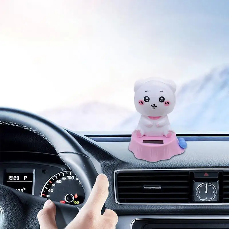 Милые качалки для приборной панели автомобиля фигурки на солнечной энергии