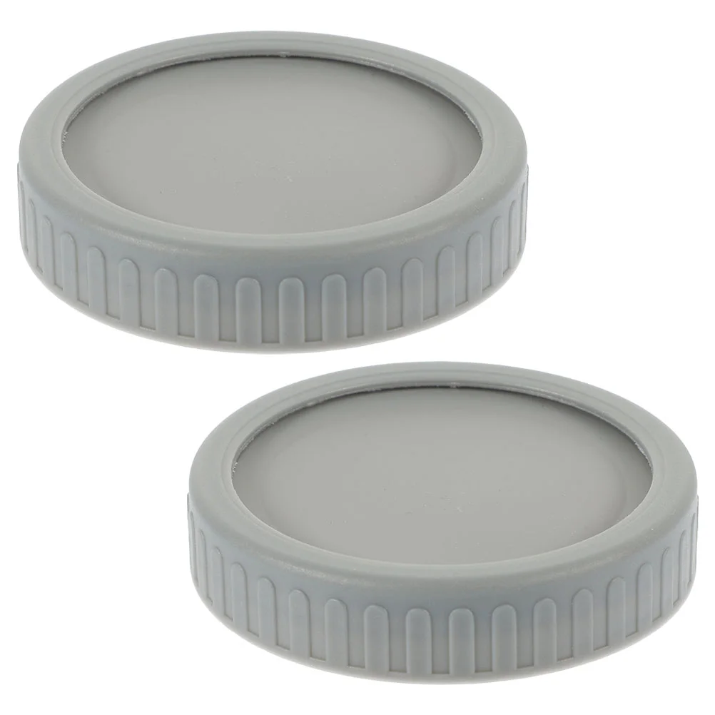 

2 Sets Mason Jar Lids Wide Mouth Canning Storage Covers Silica Gel Parts Bottle