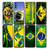 football brazil brazilian flag case cover for samsung galaxy s21 s22 s20 s 21 ultra fe plus s7 s8 s9 s10 plus lite soft tpu case