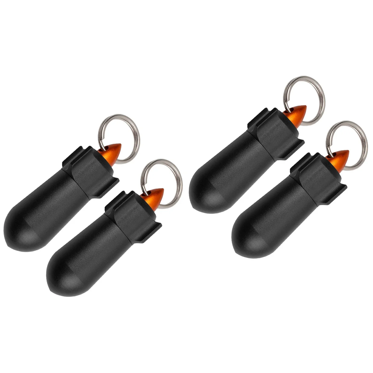 

4 Container Aluminum Alloy Box Keychain For Outdoor Camping