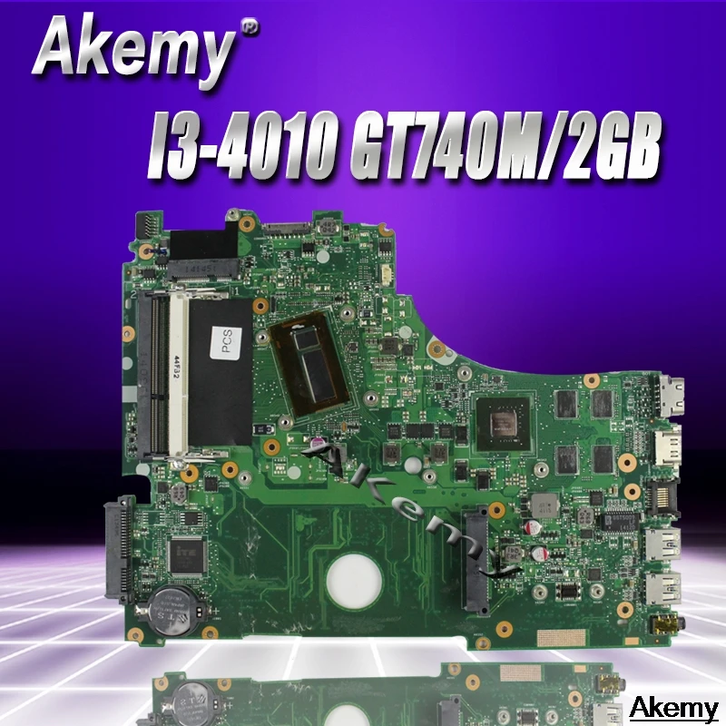 

X750LB laptop motherboard For Asus X750LB X750LN X750L K750L A750L mainboard motherboard test 100% ok I3-4010 CPU GT740M/2GB