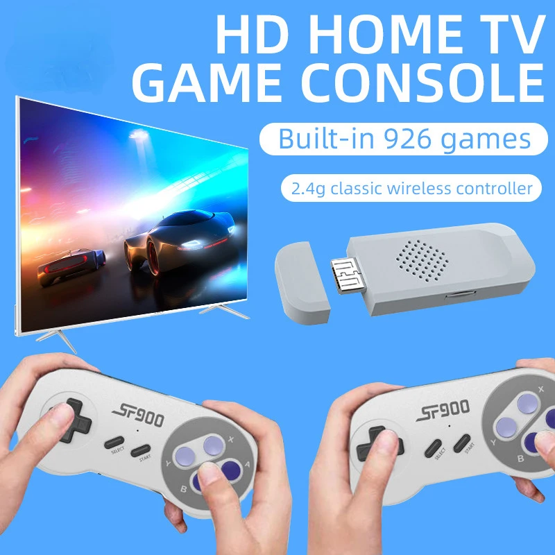 

2023 Household Two Player Video Game Machine SFC Combat Wireless Handle TV Stick for Export -------- Genshin Fone Bluetooth