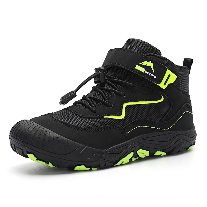 

Children Hiking Shoes Winter High Ankle Walking Boots Rock Climbing Mountain Shoes Non-slip Boys Girls Hike Sneakers 005