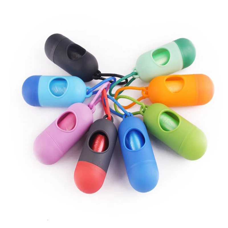 

1 Pcs Pet Dog Poop Bag Dispenser Waste Garbage Holder Dispensers Poop Bags Set Pets Dogs Trash Cleaning Dog Toy Supplies