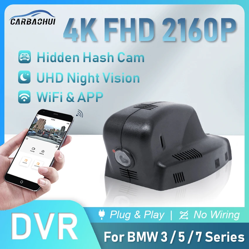 New HD 4K Wifi Dash Cam Car DVR For BMW 3 5 7 series X3 X5 X6 E81 E82 E87 E88 E90 E91 E93 F07 F06 F03 E84 F25 E70 E71 E63 E64