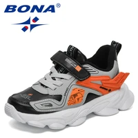 bona 2022 new designers trerndy sneakers breathable casual shoes children running shoes kids light weight outdoor walking shoes