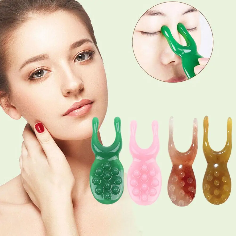 

Resin Nose Scraper Eye Acupoint Stick Nose Bridge Elevation Muscle Beauty Pulling Scraping Facial Tool Stick Massager E4T2