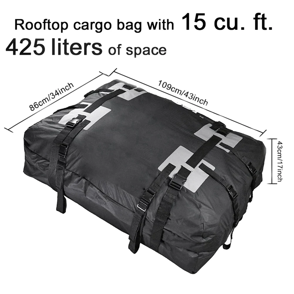 

Car Roof Top Rack Carrier Cargo Bag Luggage Storage Square Bag for Travel or Off-Roading Cargo Bag with Non-Slip Mat