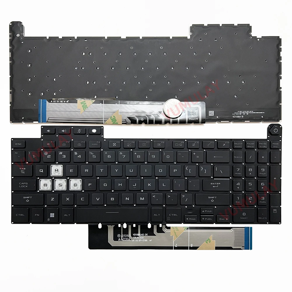 Клавиатура с американской подсветкой для ASUS TUF Gaming FX517 FX517ZC FX517ZM FX517ZR FX517ZE FX507 FX507ZM