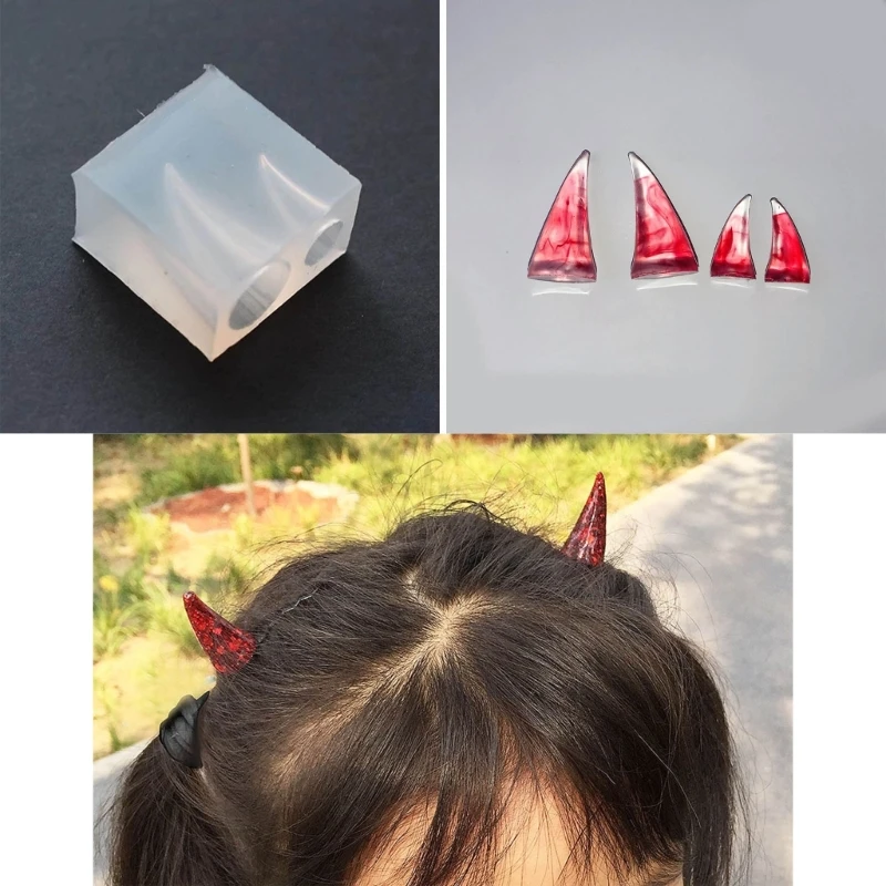 Многофункциональные рога с когтями дьявола DIY формы силиконовые для косплея