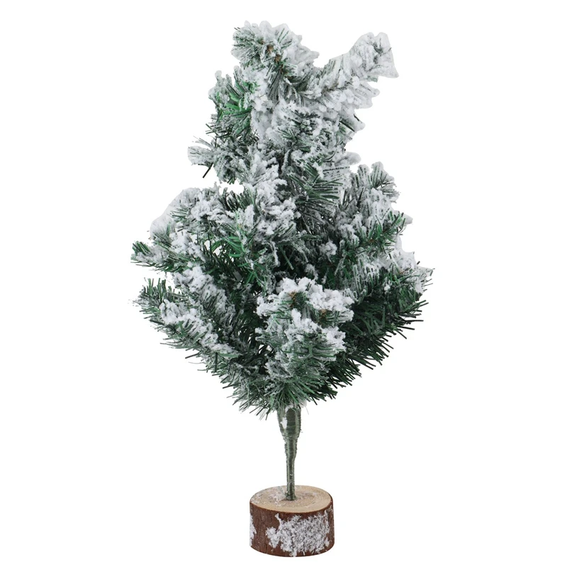 

45Cm Flocked Christmas Tree White Densified Snow Spray Simulation Christmas Tree Creative Scene Decoration