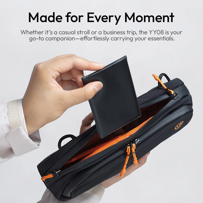 Фото ​ Ulanzi YY08 TechLite Sling Портативная сумка через плечо для смартфона Мини-микрофон Экшн-камера для путешествий на открытом воздухе №3
