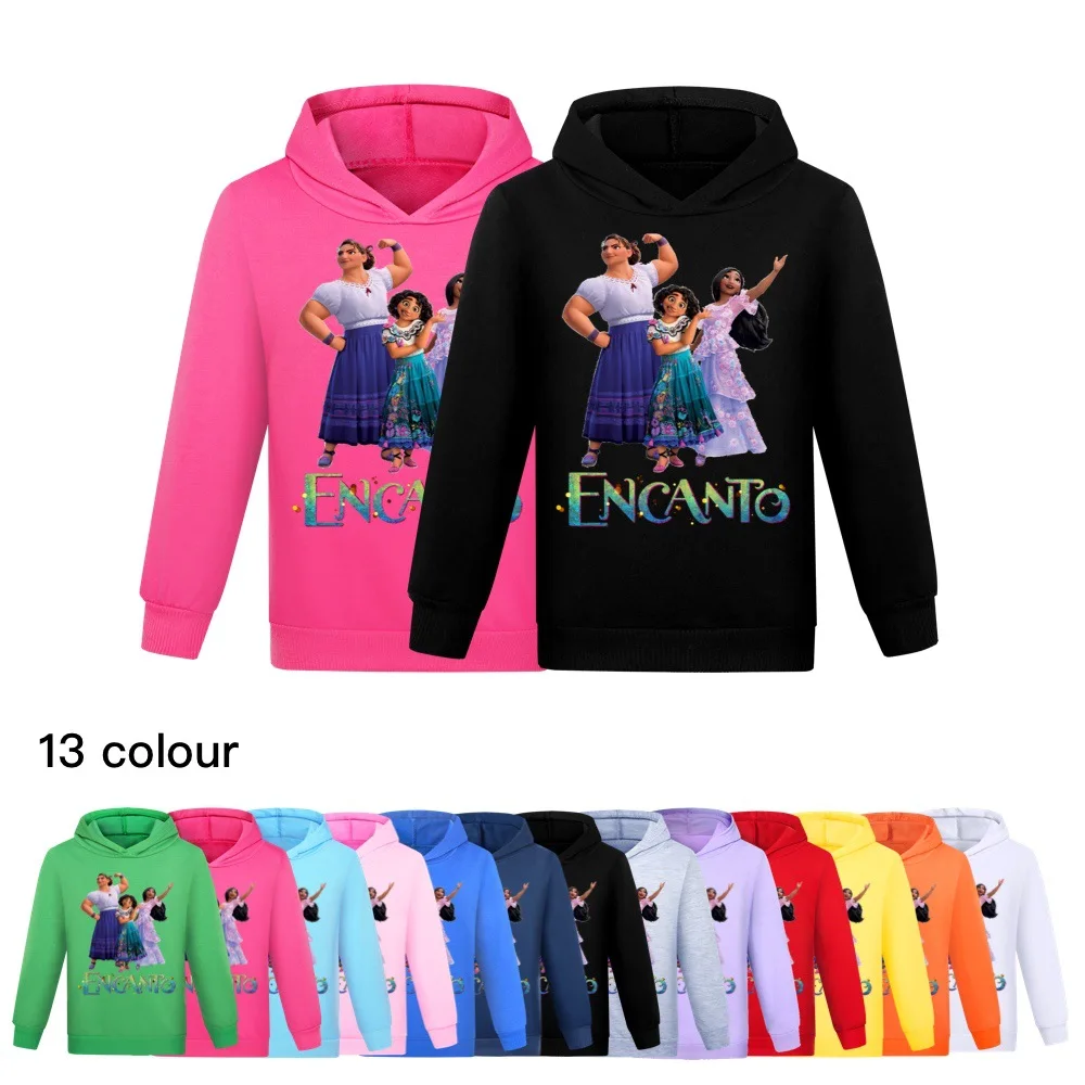 

2022 Disney Encanto Sweater for Boys Girls Hoodie Baby Boys Clothes Kids Sweatshirt Toddler Children Clothes Spring Fall Hooded